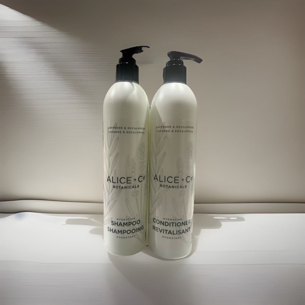 2 Alice + Co Shampoo & Conditioner Set Botanicals Hydrating Lavender Eucalyptus